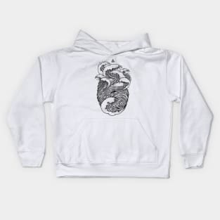 heart wave Kids Hoodie